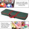 Gift Wrapping Paper Storage Bag with Pockets - Ideal for Neat Storage (37” x 14” x 4”) - Durable and Stylish in Green
