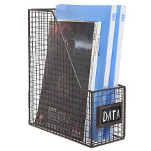 Rustic Metal Wire Document Magazine Storage Baskets