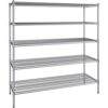 21 inch x 54 inch Chrome Wire 5 Shelf Kit