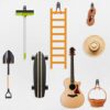 Sturdy Skateboard Wall Mount Hanger - Versatile Storage Rack for Skis, Guitars & More