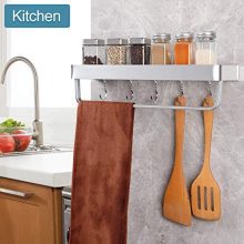 Towel Bar No Drilling Wall Mount Shower Storage