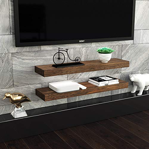Natural Bamboo Wall Shelf Wall Mounted Shelve