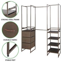 mDesign Modular Closet Organizer System, Storage