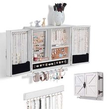 Rustic Wall Mounted Jewelry Organizer Jewelry Holder