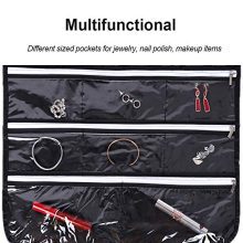 Double-Sided 56-Pocket Hanging Jewelry Organizer – Dust-Free Storage with Zippers 👜