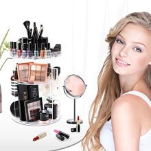 Rotating Makeup Organizer Cosmetic Holder 360 Degree