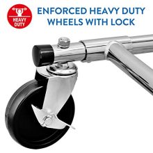 Tatkraft Drogo Heavy Duty Clothes Rack on Wheels