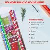 Organize Your Gift Wrap Effortlessly - Hanging Gift Wrap Storage Organizer Bag
