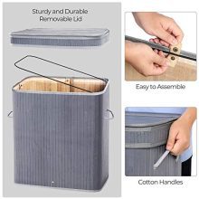 SONGMICS Double Laundry Hamper with Lid