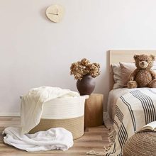 INDRESSME XXXLarge Jute Rope Basket