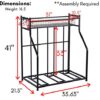 BirdRock Home 3 Bike Stand Rack with Storage