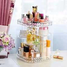 Bathroom Shelf Revolving Countertop Tower Display Case