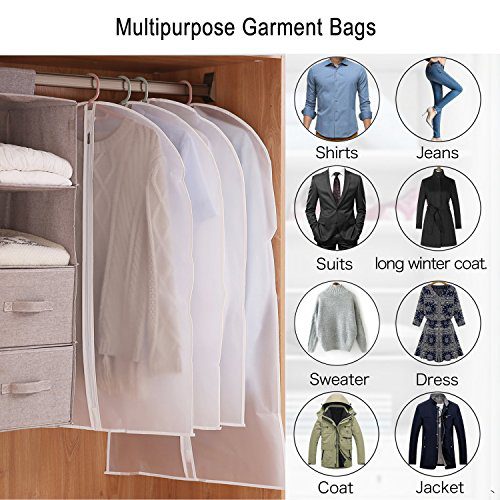 Thipoten Garment Bags, Set of 5 Lightweight, 33 Inch