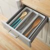 Classic Utensil Tray - White Soft-grip Lining and Non-slip Rubber Feet
