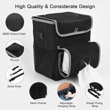 OKVOR Waterproof Car Trash Can with Lid