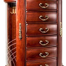 Mahogany Jewelry Chest Jewelry Box
