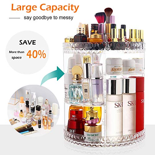 360-Degree Acrylic Cosmetic Storage Cosmetic Organizer