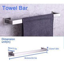 Stainless Steel Brushed Nickel 24 inch Towel Bar