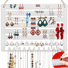 Hanging Jewelry Organizer Earring Organizer Necklace