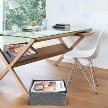 WELAXY storage baskets Felt Foldable Drawer Organizer