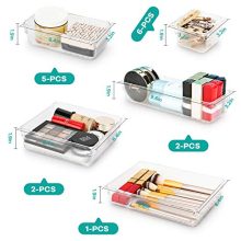 Kootek 16 Pcs Desk Drawer Organizer Set 5-Size Bathroom Drawer