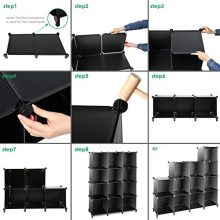 Organizer for Bedroom Book Shelf 12-Cube