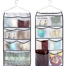 MISSLO Durable Hanging Closet, Double Sided Bra Stocking Clothes
