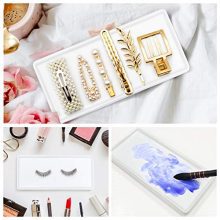 Toothbrush Holder Rectangle Tray for Vanity Countertop