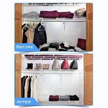 TitanSecure White Wire Shelf Dividers for Closets