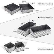 HOMFA Closet Drawer Organizer Foldable Fabric
