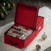 Underbed Christmas Ornament Storage Box With Lide