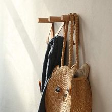 XAOMLP Wooden Coat Hooks Wall Mounted Vintage