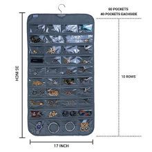 Jewelry Organizer-SAMDIYA Hanging Dual - Sided Non