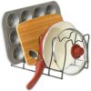 Kitchen Pot Lid Rack Holder Organizer, Bronze