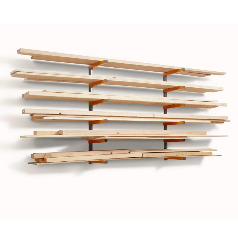 Wood Organizer and Lumber Storage Metal Rack