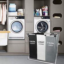 Moloni 150L 3 Sections Laundry Hamper Basket Sorter