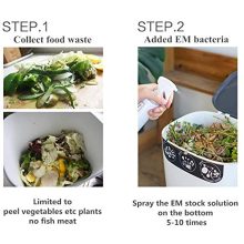 Indoor Compost Bin with Hermetic Lid - 2.6 Gallon Kitchen Composting Container for Food Waste