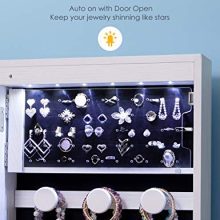 Nicetree 6 LEDs Jewelry Armoire Organizer