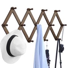 OROPY Wooden Expandable Coat Rack Hanger
