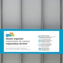 Utensil Organizer Steel Mesh 3-Compartment Cutlery