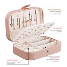 Jewelry Box Organiser Small Travel PU Leather
