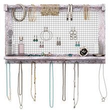 Rustic Jewelry Organizer Wall Mounted Jewelry Holder