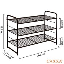 Stackable and Expandable Metal Wire Utility Rack Storage