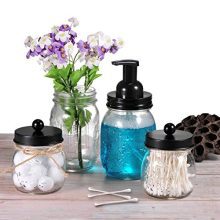SheeChung Apothecary Jars Set,Mason Jar Decor