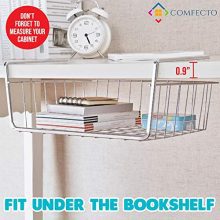 Comfecto Under Shelf Basket, 2 Pack Stainless Steel Wire Rack