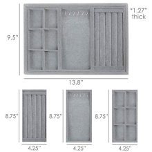 Houseables Jewelry Tray Organizer, Stackable Accessories Storage