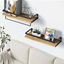 Paulownia Wood Rustic Floating Shelves Wall Mounted