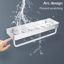 Towel Bar No Drilling Wall Mount Shower Storage