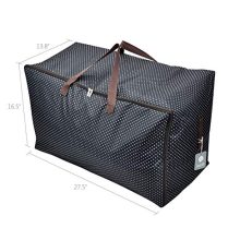 3-Side Zip Open Bag for Christmas Trees, Lights, Balloons, Party Decor - Black Dots