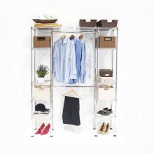 Seville Classics Double-Rod Expandable Clothes Rack